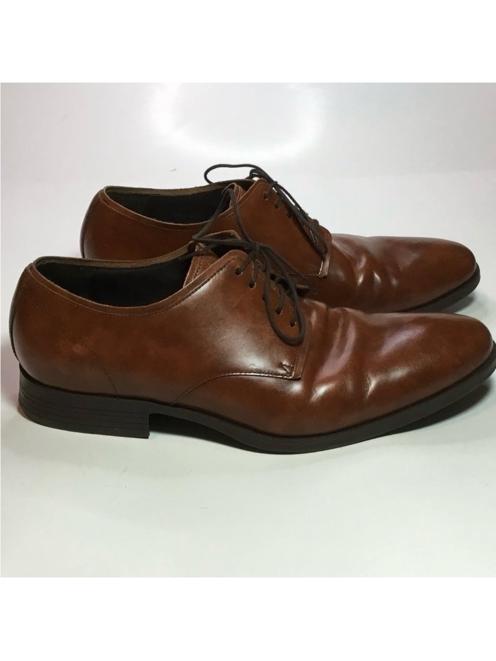Cole Haan Copley Men's Tan Brown Leather Derby Dress Shoes Sz 11